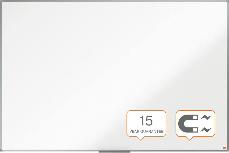 Tableau blanc Nobo Essence Montage mural Magnétique Acier Laqué Simple face 180 (L) x 120 (H) cm