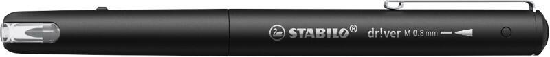 Stylo-feutre STABILO dr!ver 0,8 mm Fin Noir 1089/46
