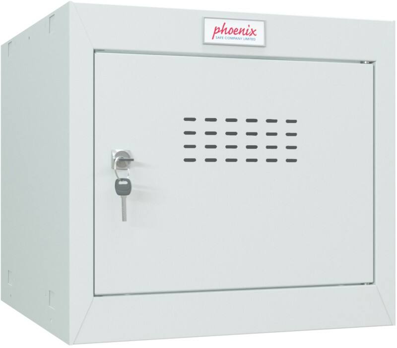 Casier Phoenix Acier 1 porte Serrure à clé 400 x 400 x 365 mm Gris