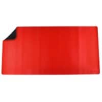 Sous-main Deflecto Cuir artificiel, PVC (Polychlorure de vinyle) Noir, rouge 80 x 40 cm