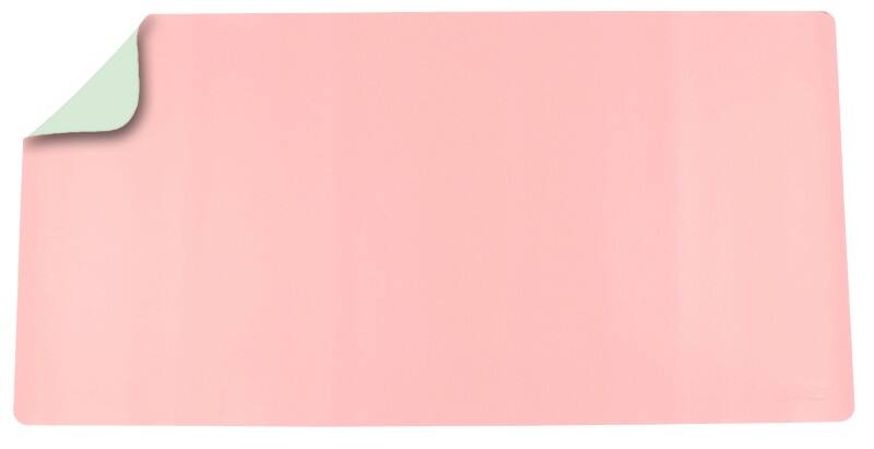 Deflecto Bureauonderlegger Kunstleer, PVC (Polyvinylchloride) Groen, roze 120 x 60 cm