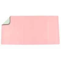 Deflecto Bureauonderlegger Kunstleer, PVC (Polyvinylchloride) Groen, roze 120 x 60 cm