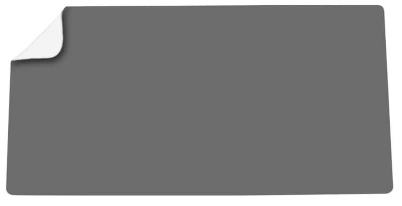 Deflecto Bureauonderlegger Kunstleer, PVC (Polyvinylchloride) Grijs, wit 80 x 40 cm