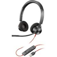 poly Blackwire Headset Over het hoofd Met microfoon Stereo 3320 Zwart