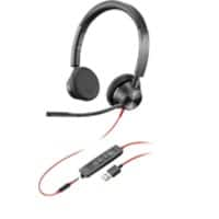 poly Blackwire Headset Over het hoofd Met microfoon Stereo 3325 Zwart