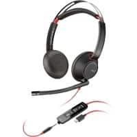 Casque audio poly Blackwire Sur tête Avec microphone Stéréo C5220 Noir