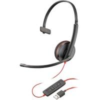 Casque audio poly Blackwire Sur tête Avec microphone Mono 3210 Noir