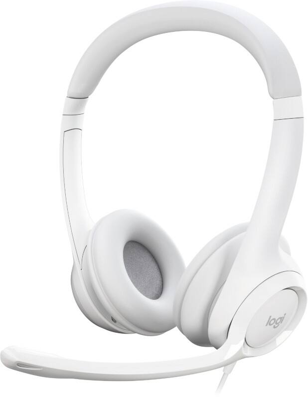 Micro casque Logitech H390 Sur tête Avec Microphone Stéréo Blanc