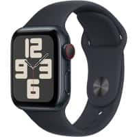 Apple Watch SE OLED 40 mm Digital 324 x 394 pixels Écran tactile 4G Noir Wi-Fi GPS (satellite)