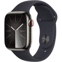 Apple Watch Series 9 41 mm Digitaal 352 x 430 pixels Touchscreen 4G Grafiet Wi-Fi GPS (satelliet)