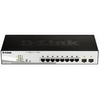 D-Link DGS-1210-08P Schakelaar Managed L2 Gigabit Ethernet (10/100/1000) Power over Ethernet (PoE) Zwart