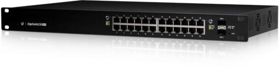 Ubiquiti EdgeSwitch 24 250W Schakelaar Managed L2/L3 Gigabit Ethernet (10/100/1000) Power over Ethernet (PoE) 1U Zwart