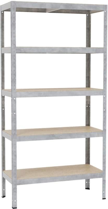 Opbergrek Metaal 900 x 400 x 1.800 mm Grijs