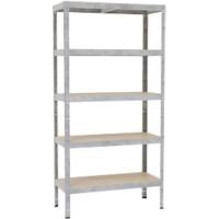 Opbergrek Metaal 900 x 400 x 1.800 mm Grijs