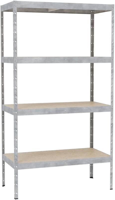 Opbergrek Metaal 1.200 x 600 x 2.170 mm Grijs