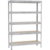 Rayonnage Métal 1200 x 400 x 1770 mm Gris