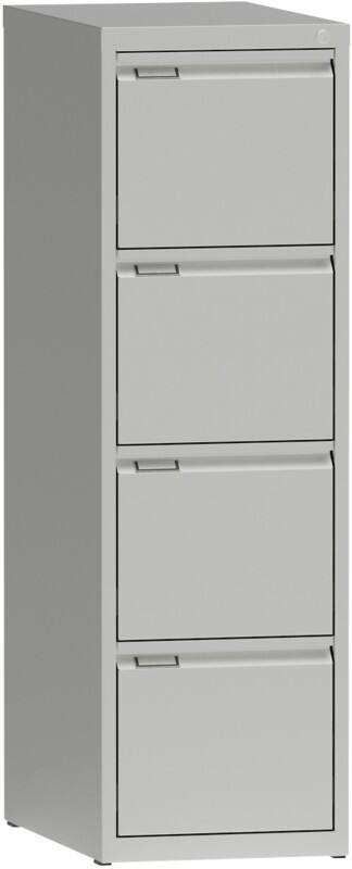 Armoire de classement Métal 4 Tiroirs 405 x 623 x 1&nbsp;320 mm Blanc