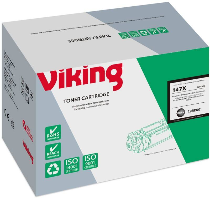 Viking W1470X Compatibel HP Tonercartridge Zwart   