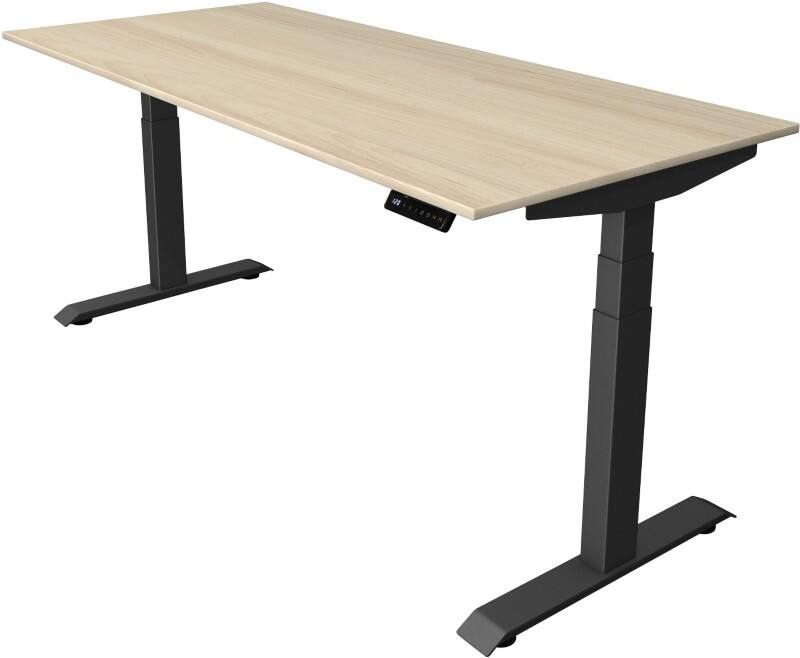 Kerkmann Elektronisch In Hoogte Verstelbaar Zit-sta-bureau Esdoorn T-poot 0 lades 0 ladeblokken 1.800 (B) x 800 (D) x 1.290 (H) mm Hout, Metaal