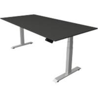 Bureau assis-debout Kerkmann Hauteur ajustable électriquement Anthracite Piètement en T 0 tiroirs 0 caissons 2000 (l) x 1000 (p) x 1290 (h) mm Bois, métal