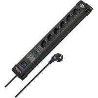 brennenstuhl Premium-Line Rallonge 6-Voies Avec protection contre les surtensions jusqu'à 26.000 A 1,8 m Noir 1951160400