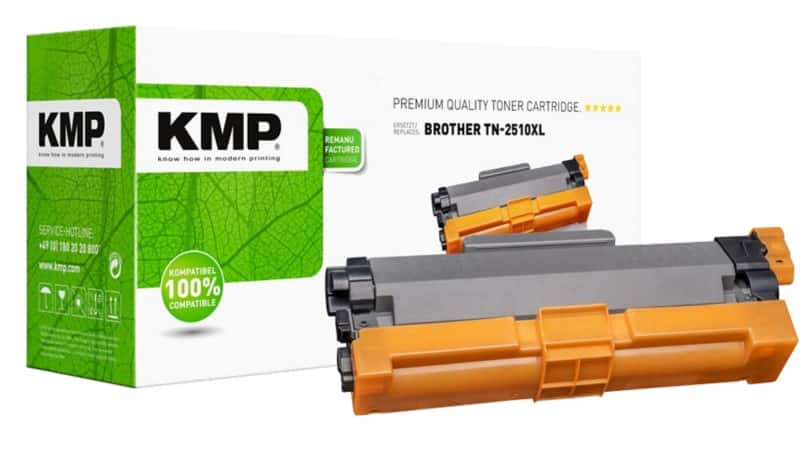 KMP TN2510XL Compatibel Brother Tonercartridge Zwart