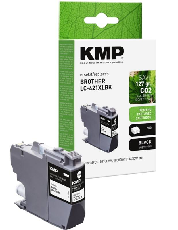 Cartouche jet d’encre KMP LC421XLBK Compatible Brother Noir