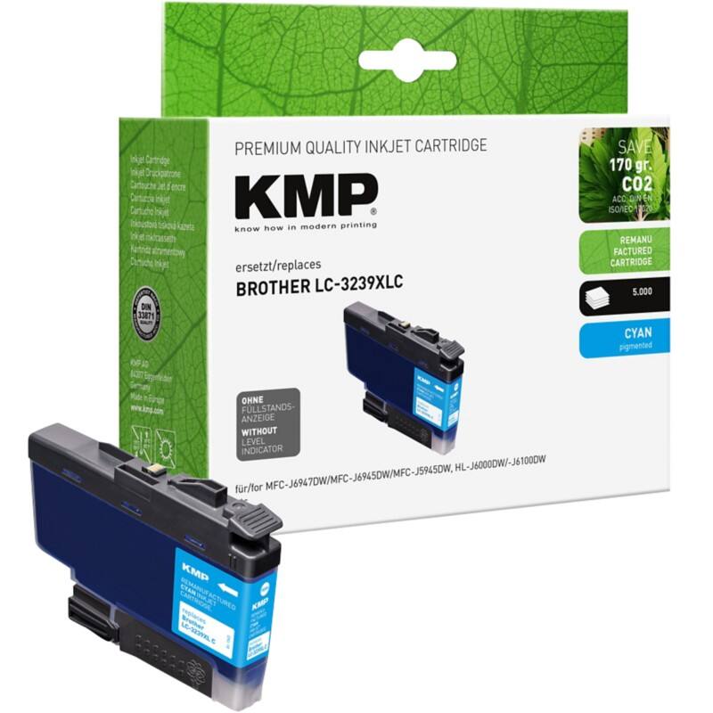 KMP LC3239XLC Compatibel Brother Inktcartridge Cyaan
