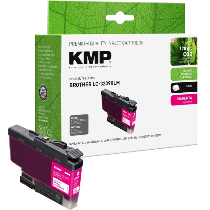 KMP LC3239XLM Compatibel Brother Inktcartridge Magenta