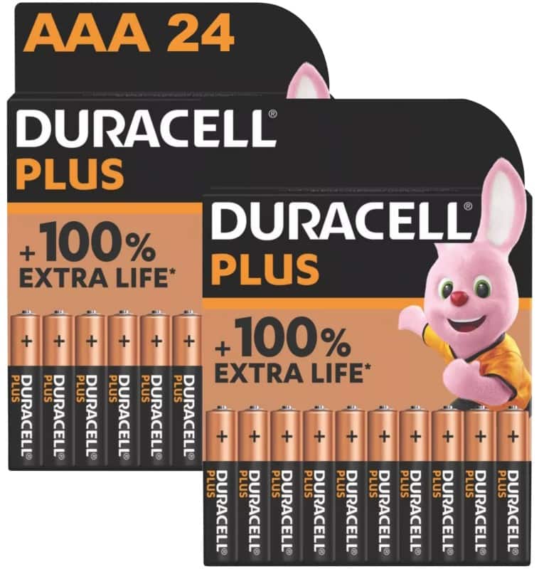 Duracell Batterijen Plus Power Boost AAA LR03 Alkaline 24 Stuks