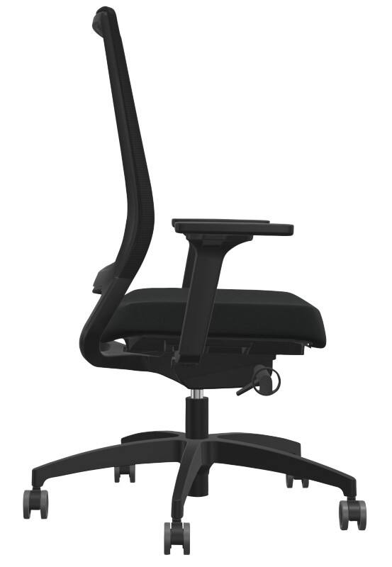 Dauphin Sequel Bureaustoel Synchroonmechanisme Mesh 2D armleuning Zwart 120 kg 720 x 720 x 1.160 mm