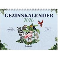 Brepols Familieplanner 2026 1 week op 2 pagina's Nederlands 31 (B) x 1 (D) x 2,8 (H) cm Blauw