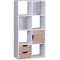 Bibliothèque WOHNLING Aggloméré 6600 x 290 x 1200 mm Blanc