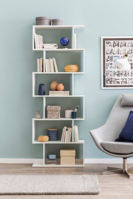 Bibliothèque WOHNLING Aggloméré 6700 x 235 x 1900 mm Blanc