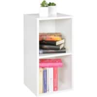 WOHNLING Spaanplaat Boekenkast 2 300 x 300 x 600 mm Wit