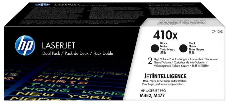 Toner HP CF410XD D'origine CF410XD Noir Duopack 2 unités