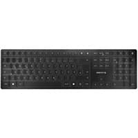 CHERRY Draadloos Toetsenbord KW 9100 SLIM JK-9100DE-2 QWERTZ DE Zwart