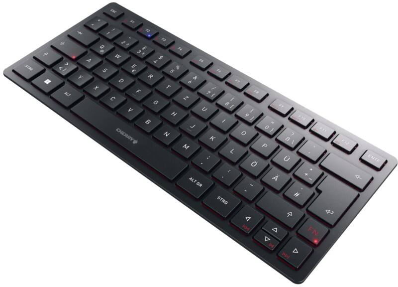 CHERRY Draadloos Toetsenbord KW 9200 MINI JK-9250DE-2 QWERTZ DE Zwart