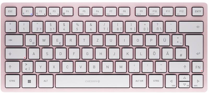 CHERRY Draadloos Toetsenbord KW 7100 MINI BT JK-7100DE-19 QWERTZ DE Roze