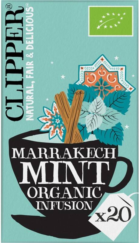 Clipper Thee Marrakech Mint Organic Infusion 20 stuks à 45 g