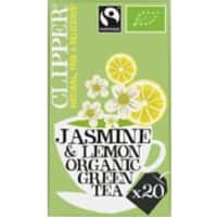 Clipper Tokyo Gardens Groene thee Theezakjes Jasmine & Lemon 20 stuks à 45 g
