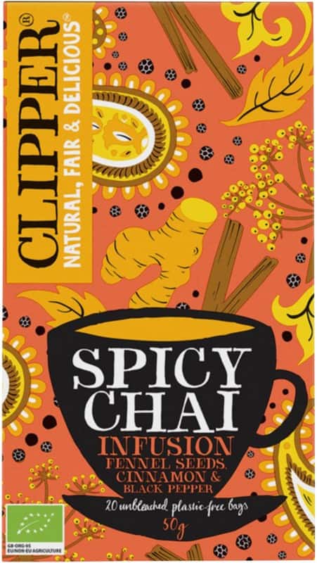 Clipper Thee Spicy Chai Organic Infusion 20 stuks à 45 g