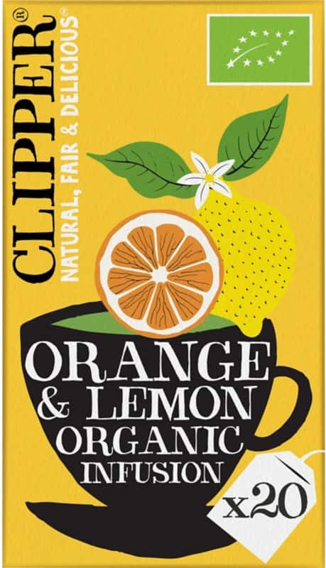 Clipper Thee Orange & Lemon Organic Infusion 20 stuks à 45 g
