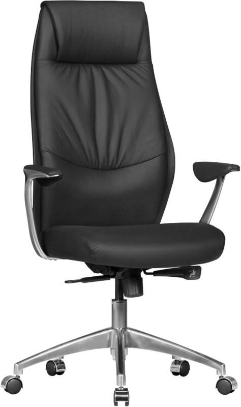 Siège de bureau AMSTYLE Executive Mécanisme synchrone Accoudoirs fixes Réglable en hauteur Noir 120 kg SPM1.141, 1270 x 670 x 580 mm