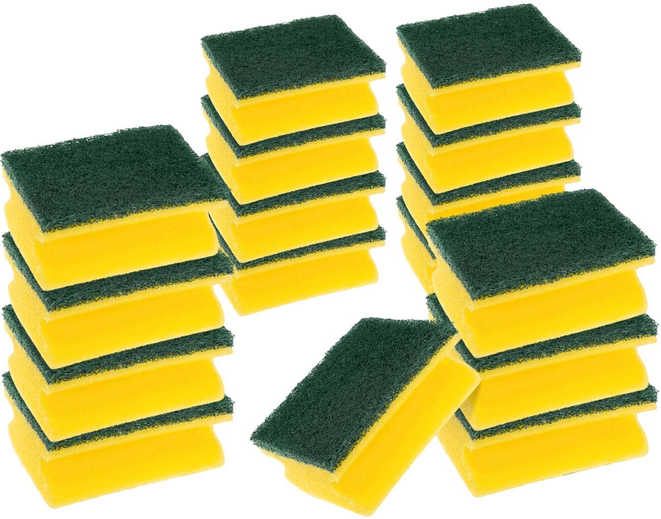 Scotch-Brite Spons Classic 15,8 x 37,3 x 10 cm Geel, groen 16 Stuks