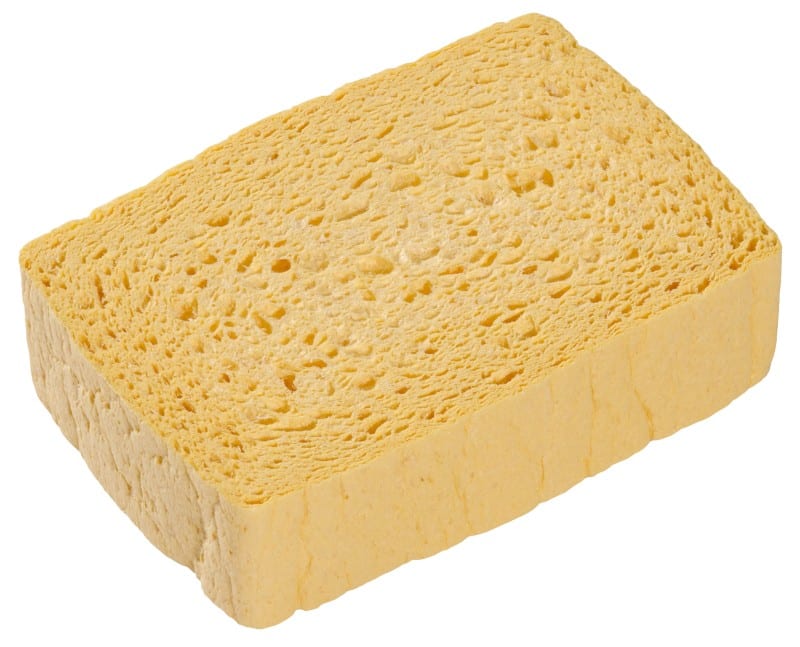 Éponge Spontex Azella 25&nbsp;Traditionnel Sec 10 unités Jaune