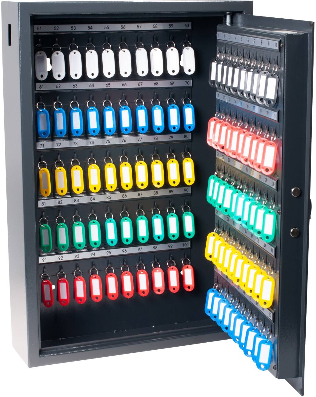 Armoire à clés Pavo 100 crochets Serrure à combinaison 8056019 Gris