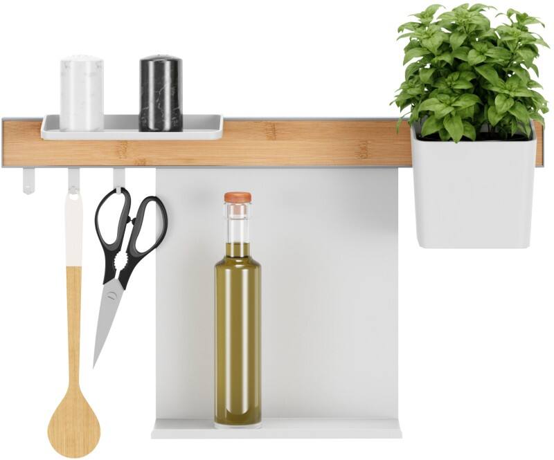 Organiseur pour cuisine tesa Plastique Blanc 16,45 x 55,75 x 34,45 cm 8 unités