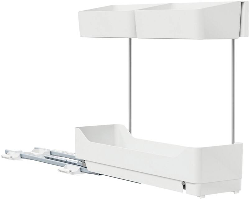 Tiroir coulissant pour cuisine tesa Métal, Plastique Blanc 12,3 x 55 x 27 cm 17 unités