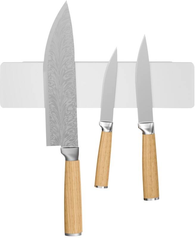 Porte-couteaux tesa Plastique Blanc 12,75 x 28,85 x 4,2 cm 3 unités